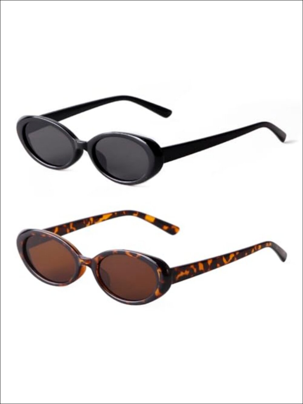 Retro Oval Sunglasses UV400 Polycarbonate Lightweight